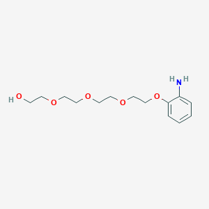 molecular formula C14H23NO5 B12817131 2-(2-(2-(2-(2-Aminophenoxy)ethoxy)ethoxy)ethoxy)ethan-1-ol 