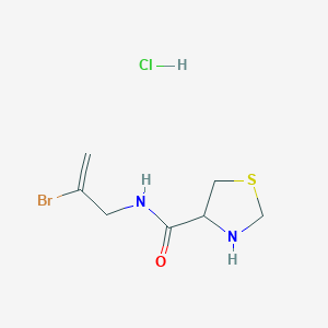 molecular formula C7H12BrClN2OS B12817142 N-(2-Bromoallyl)thiazolidine-4-carboxamide hydrochloride 