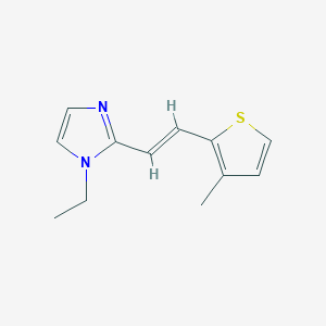 1-Ethyl-2-(2-(3-methylthiophen-2-yl)vinyl)-1H-imidazole