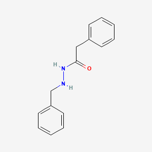 molecular formula C15H16N2O B12817172 Acetic acid, phenyl-, 2-benzylhydrazide CAS No. 1087-35-0