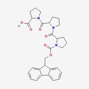 molecular formula C30H33N3O6 B12817208 Fmoc-DL-Pro-DL-Pro-DL-Pro-OH 