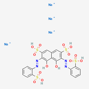 molecular formula C22H16N4Na4O14S4 B12817235 2,7-Bis(2-sulfophenylazo)chromotropic acid tetrasodium salt 