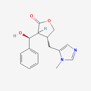 (3S,4R)-3-((S)-hydroxy(phenyl)methyl)-4-((1-methyl-1H-imidazol-5-yl)methyl)dihydrofuran-2(3H)-one