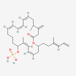 7,19-Dimethyl-20-methylene-2-(3-methylhexa-3,5-dien-1-yl)-22-oxooxacyclodocosa-4,6,12,14,16-pentaen-8-yl dihydrogen phosphate