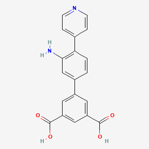 3'-Amino-4'-(pyridin-4-yl)-[1,1'-biphenyl]-3,5-dicarboxylic acid