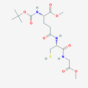 molecular formula C17H29N3O8S B128173 N-tert-Butyloxycarbonyl Glutathione Dimethyl Diester CAS No. 120033-58-1