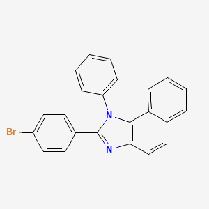 molecular formula C23H15BrN2 B12817303 2-(4-Bromophenyl)-1-phenyl-1H-naphtho[1,2-d]imidazole 