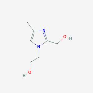 molecular formula C7H12N2O2 B12817307 2-(2-(Hydroxymethyl)-4-methyl-1H-imidazol-1-yl)ethanol 