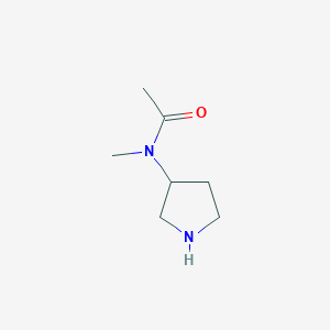 molecular formula C7H14N2O B1281735 3-(N-Acetyl-N-methylamino)pyrrolidine CAS No. 79286-87-6