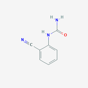 molecular formula C8H7N3O B1281740 N-(2-氰基苯基)脲 CAS No. 55441-25-3