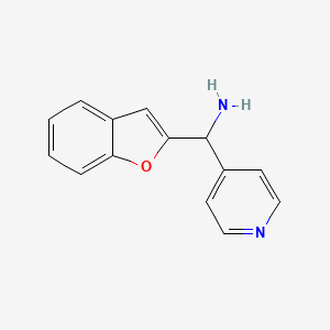 Benzofuran-2-yl(pyridin-4-yl)methanamine