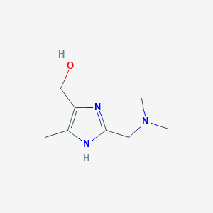 molecular formula C8H15N3O B12817454 (2-((Dimethylamino)methyl)-4-methyl-1H-imidazol-5-yl)methanol 