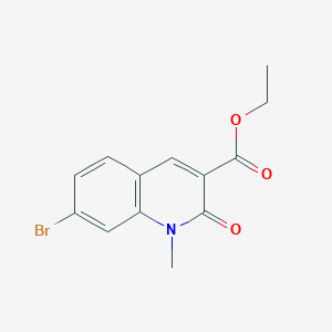 molecular formula C13H12BrNO3 B12817466 Ethyl 7-bromo-1-methyl-2-oxo-1,2-dihydroquinoline-3-carboxylate 