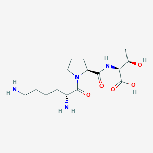 molecular formula C15H28N4O5 B12817493 l-Lysyl-d-prolyl-l-threonine 