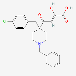 molecular formula C23H24ClNO4 B12817503 (2z)-4-[1-Benzyl-4-(4-Chlorobenzyl)piperidin-4-Yl]-2-Hydroxy-4-Oxobut-2-Enoic Acid CAS No. 177592-42-6