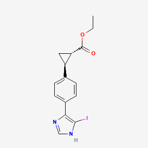 ethyl (1S,2S)-2-[4-(5-iodo-1H-imidazol-4-yl)phenyl]cyclopropane-1-carboxylate