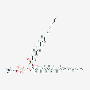 molecular formula C48H76NO8P B12817509 (R)-2,3-Bis(((2E,4E,6E,8E,10E)-icosa-2,4,6,8,10-pentaenoyl)oxy)propyl (2-(trimethylammonio)ethyl) phosphate 