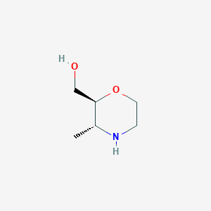 ((2S,3R)-3-Methylmorpholin-2-yl)methanol