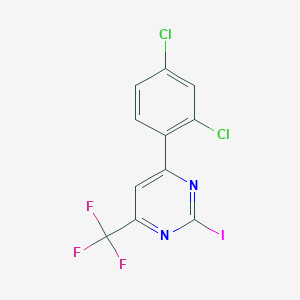 6-(2,4-Dichlorophenyl)-2-iodo-4-(trifluoromethyl)pyrimidine