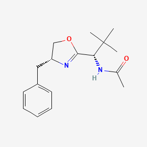 N-((S)-1-((R)-4-Benzyl-4,5-dihydrooxazol-2-yl)-2,2-dimethylpropyl)acetamide