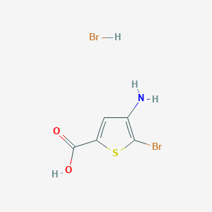 molecular formula C5H5Br2NO2S B1281760 4-氨基-5-溴噻吩-2-羧酸氢溴酸盐 CAS No. 89499-35-4