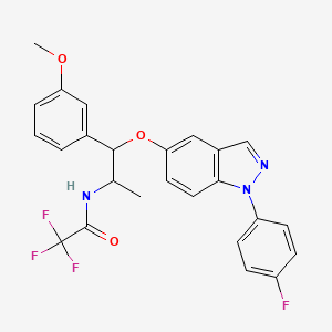 molecular formula C25H21F4N3O3 B12817608 Unii-641H0Q518W 