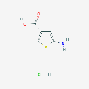 molecular formula C5H6ClNO2S B1281761 5-氨基噻吩-3-甲酸盐酸盐 CAS No. 89499-37-6