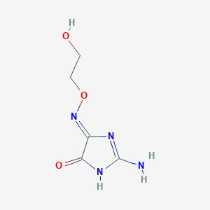 2-Amino-5-((2-hydroxyethoxy)amino)-4H-imidazol-4-one