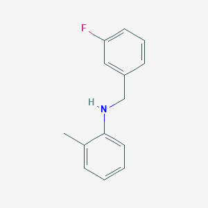 molecular formula C14H14FN B12817645 N-(3-Fluorobenzyl)-2-methylaniline 