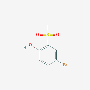 molecular formula C7H7BrO3S B1281765 4-溴-2-甲磺基苯酚 CAS No. 88041-67-2