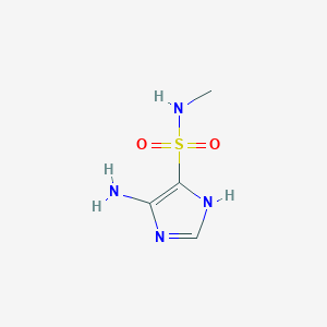 molecular formula C4H8N4O2S B12817661 4-amino-N-methyl-1H-imidazole-5-sulfonamide 