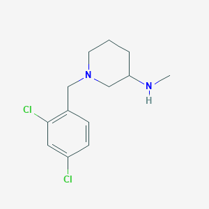 molecular formula C13H18Cl2N2 B12817700 1-(2,4-Dichlorobenzyl)-N-methylpiperidin-3-amine 