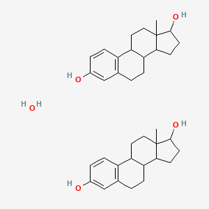 molecular formula C36H50O5 B12817708 13-Methyl-6,7,8,9,11,12,14,15,16,17-decahydrocyclopenta[a]phenanthrene-3,17-diol;hydrate 