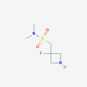 molecular formula C6H13FN2O2S B12817715 1-(3-Fluoroazetidin-3-yl)-N,N-dimethylmethanesulfonamide 