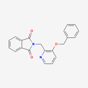 molecular formula C21H16N2O3 B1281772 2-((3-(苯甲氧基)吡啶-2-基)甲基)异吲哚啉-1,3-二酮 CAS No. 344569-80-8