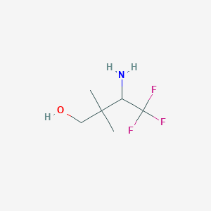 3-Amino-4,4,4-trifluoro-2,2-dimethylbutan-1-ol