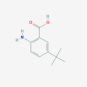 molecular formula C11H15NO2 B1281776 2-氨基-5-叔丁基苯甲酸 CAS No. 2475-77-6