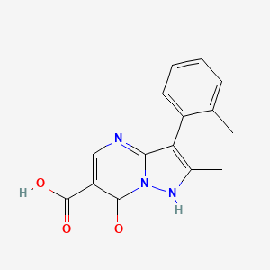 2-Methyl-3-(2-methylphenyl)-7-oxo-4,7-dihydropyrazolo[1,5-a]pyrimidine-6-carboxylic acid