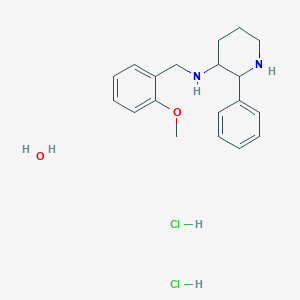 (2R,3R)-N-(2-Methoxybenzyl)-2-phenylpiperidin-3-amine dihydrochloride xhydrate