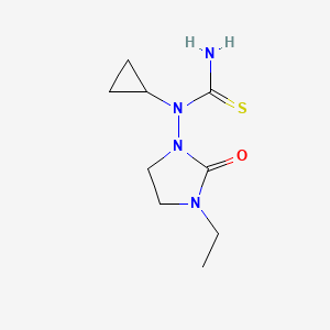 1-Cyclopropyl-1-(3-ethyl-2-oxoimidazolidin-1-yl)thiourea