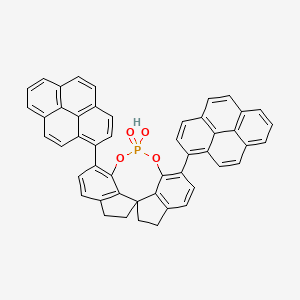 molecular formula C49H31O4P B12817798 12-hydroxy-1,10-di(pyren-1-yl)-4,5,6,7-tetrahydroiindeno[7,1-de:1',7'-fg][1,3,2]dioxaphosphocine 12-oxide 