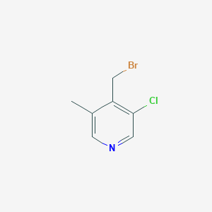 molecular formula C7H7BrClN B12817804 4-(Bromomethyl)-3-chloro-5-methylpyridine 