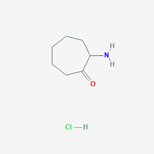 molecular formula C7H14ClNO B1281781 2-Aminocycloheptan-1-one hydrochloride CAS No. 89914-79-4
