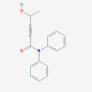 molecular formula C17H15NO2 B12817810 4-hydroxy-N,N-diphenylpent-2-ynamide 