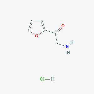 molecular formula C6H8ClNO2 B1281782 2-氨基-1-(呋喃-2-基)乙酮盐酸盐 CAS No. 88352-86-7