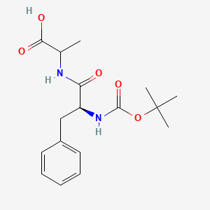 2-[[(2S)-2-[(2-methylpropan-2-yl)oxycarbonylamino]-3-phenylpropanoyl]amino]propanoic acid