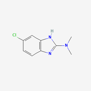 molecular formula C9H10ClN3 B12817895 5-Chloro-N,N-dimethyl-1H-benzo[d]imidazol-2-amine 