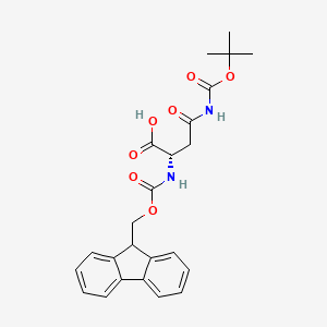 (S)-2-((((9H-Fluoren-9-yl)methoxy)carbonyl)amino)-4-((tert-butoxycarbonyl)amino)-4-oxobutanoic acid