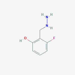 3-Fluoro-2-(hydrazinylmethyl)phenol