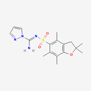 molecular formula C17H22N4O3S B12817969 N-Pbf-1H-pyrazole-1-carboxamidine 